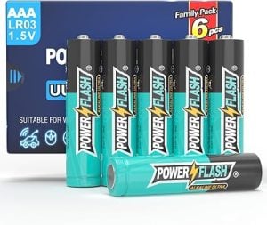 Power Flash AAA Batteries (6-Pack)