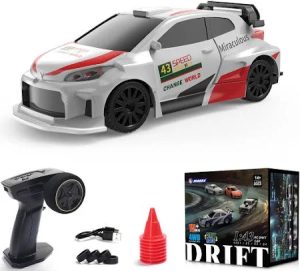 Jiabaile 1:43 Scale White Rally Car