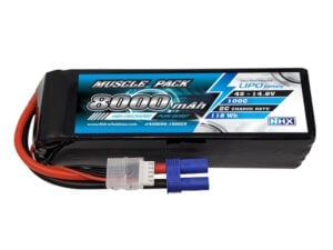 NHX Muscle Pack 4S 14.8V 8000mAh 100C Lipo Battery w/ EC5 Connector