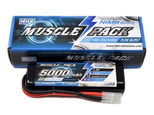 NHX Muscle Pack 7.2V 5000mAh 6-Cell NiMH Battery w/ Tamiya Connector