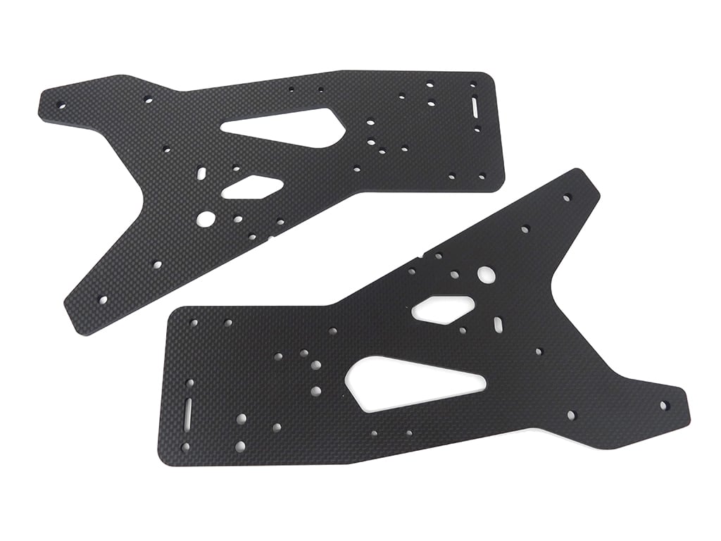 Raminator Monster Truck Carbon Fiber Front and Rear Frame Plates ...