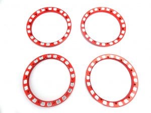 Monster Truck Billet Aluminum Beadlock Set (SET OF 4) - Red