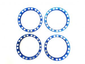 Monster Truck Billet Aluminum Beadlock Set (SET OF 4) - Blue