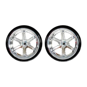 Redcat BS204-001 Pre-mounted 1/10th Drift Tires/Wheels(Chrome)(1pr)
