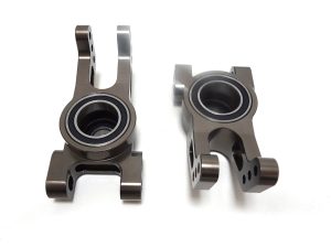 Rovan ROFUN F5 CNC Aluminum Rear Wheel Bearing Carrier Set