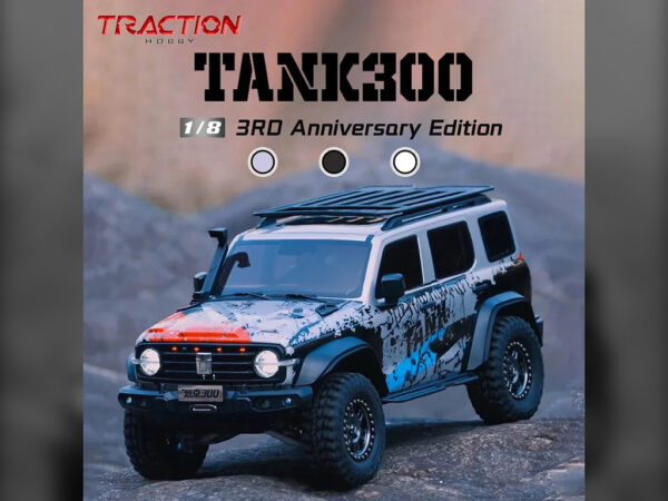 Traction Hobby 1/8 Scale Tank 300 PRO Edition 4×4 RTR – Fearless RC