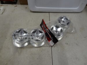 Chrome King Motor Wheels, Baja 5b Front and Rear, Plastic