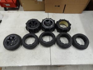 New Assorted Sand tires, (3) baja rear, (5) baja front, 3 rims