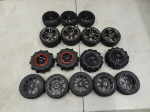 Used 1/8 Scale wheels and tires, mostly 17mm hex