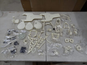 Used and new White nylon Baja parts and some hardware