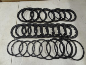 USED Big lot of black plastic Baja style tire beadlocks, good condition