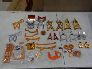 Used Large lot of Rovan KM Baja 5B Aluminum parts, some are used/scratched