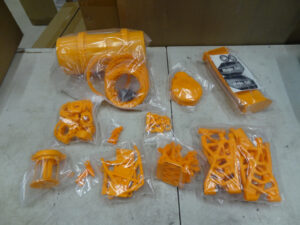 Rovan orange nylon kit for Baja 5B Buggy, parted out, might be missing some parts, new condition