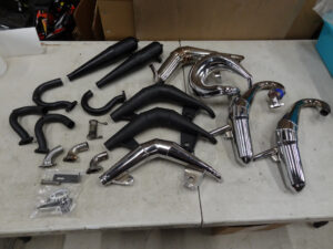 Rovan LT, 30 Degree North DTT-7 LOSI 5IVE-T Exhaust pipes, 9 total, all used condition