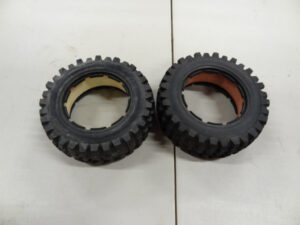 KM knobby tires, truck size, 2x, used