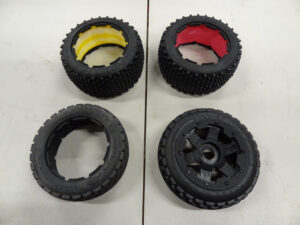 Baja dirt tires, front and rear, 1x wheel, like new
