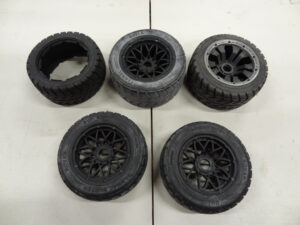 On-road wheels and tires for baja 2x front, 3x rear, 170x60, 170x80, light use