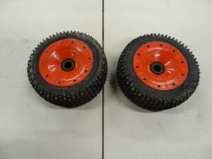 30 Degree North Buggy Wheels + tires, 2x, 185x75, used, one beadlock damaged