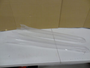 Primal RC Dragster clear lexan body, 2x, scratch and dent