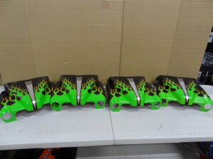 Primal RC Grave Digger nose, 4x, paint cracked, few scratches
