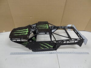 Primal RC Raminator Monster Truck roll cage w/ custom lexan panels, extra panels included, all used, custom project