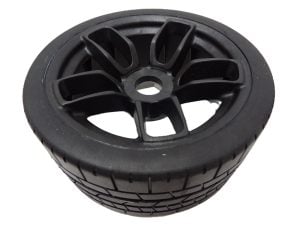 Primal RC Challenger Tire, Rim Set Hard Compound Set of 2