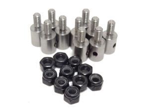 Primal RC Challenger Brake/ Throttle Cable Holder, Pulls with nuts (10)
