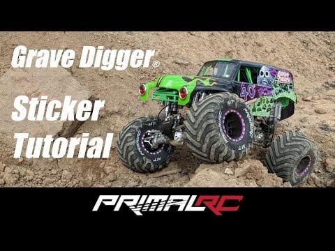 Sticker Installation Tutorial - Primal RC Grave Digger® Monster Truck